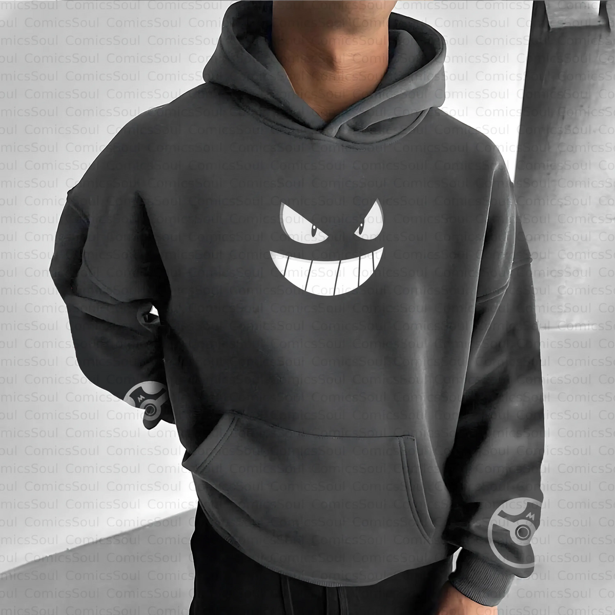 PKM-Unisex Anime Inspired Vintage Plush Hoodie