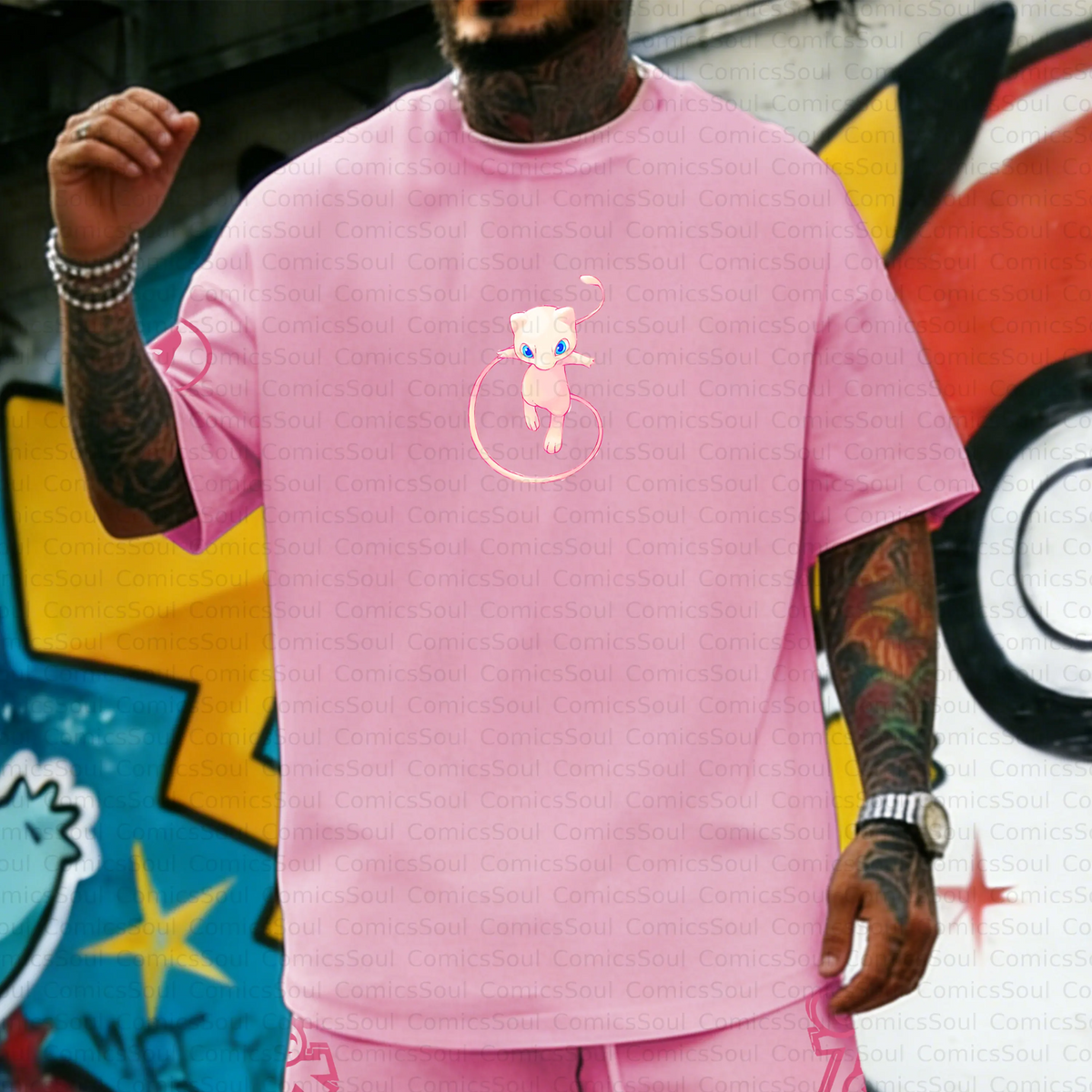 PKM-Unisex Anime Inspired Vintage T-Shirt