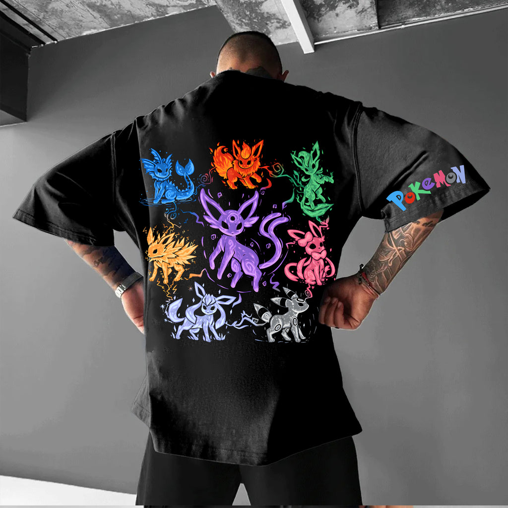 PKM-Unisex Anime Inspired Vintage T-Shirt