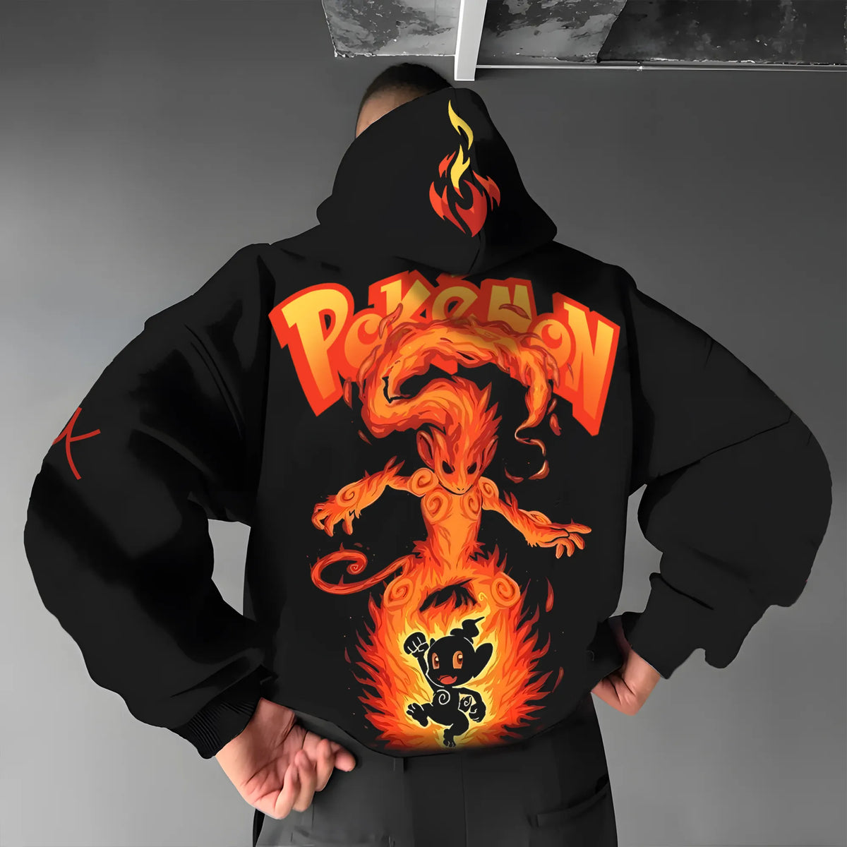 PKM-Unisex Anime Graphic Streetwear Vintage Hoodie