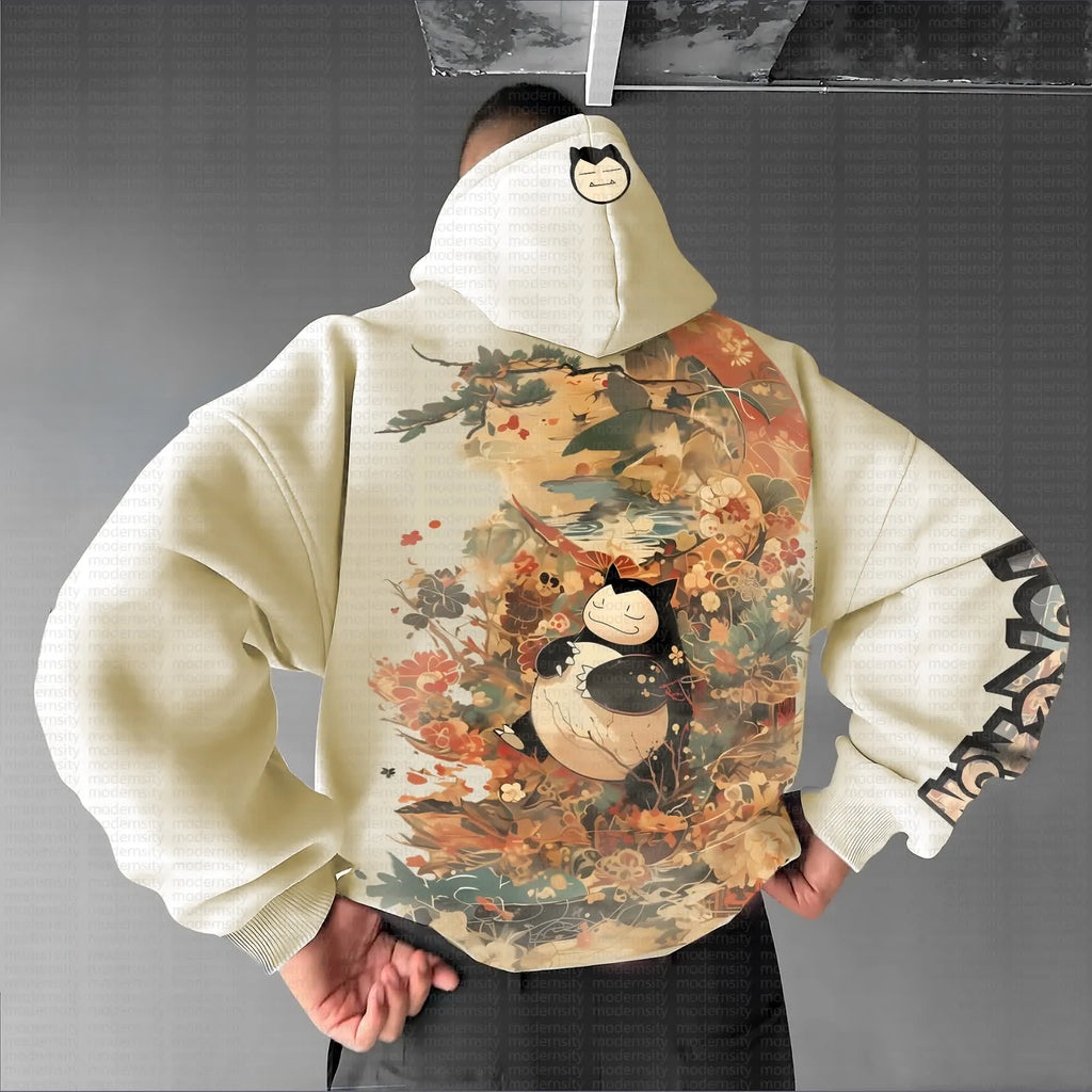 PKM-Unisex Anime Graphic Streetwear Vintage Hoodie