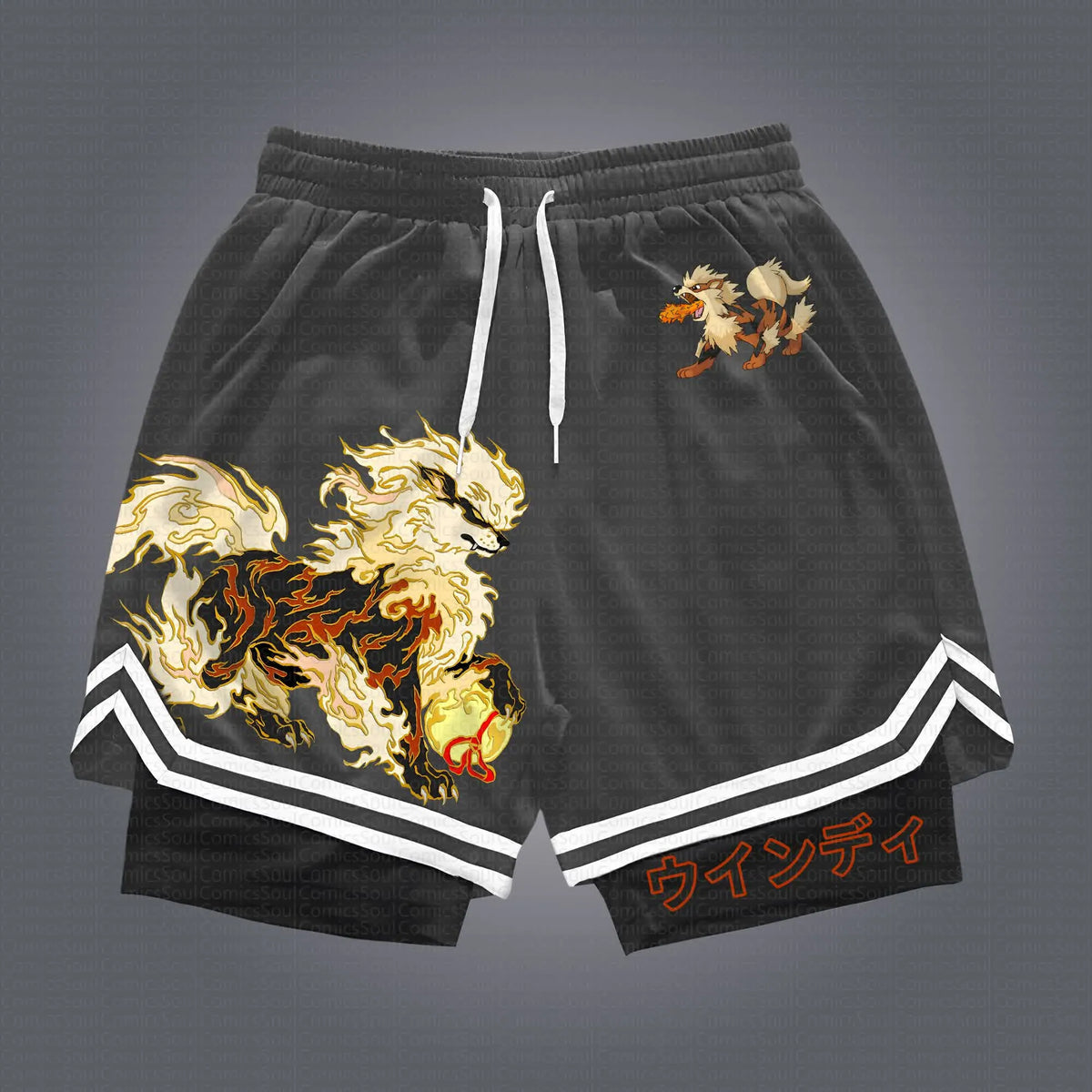 PKM-Unisex Casual Anime Streetwear Shorts