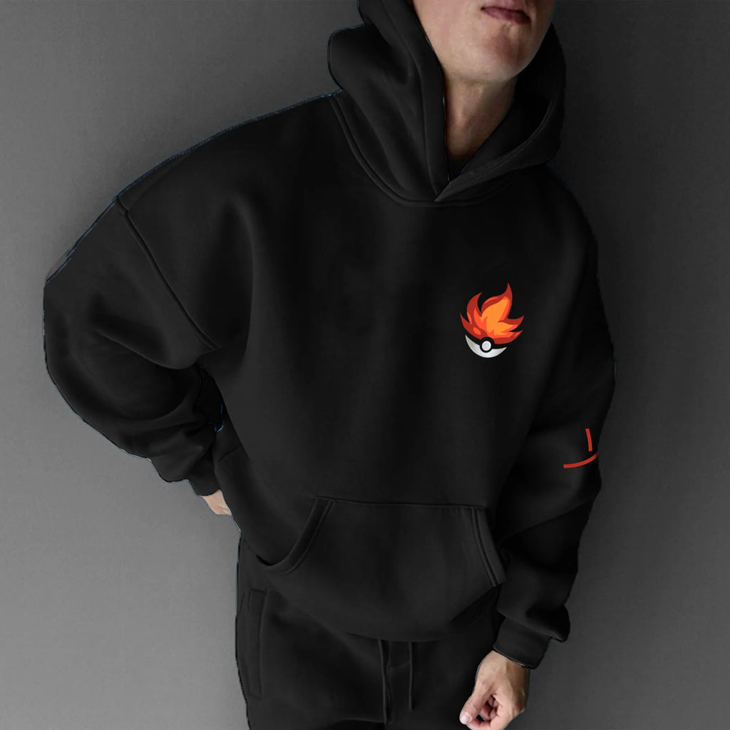 PKM-Unisex Anime Graphic Streetwear Vintage Hoodie
