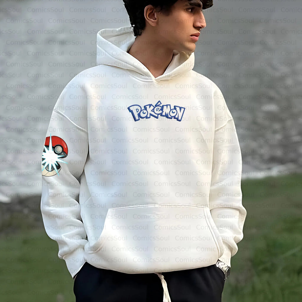 PKM-Unisex Anime Inspired Vintage Plush Hoodie