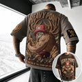 One Piece Unisex Short-Sleeve Corduroy T-Shirt With Anime Print