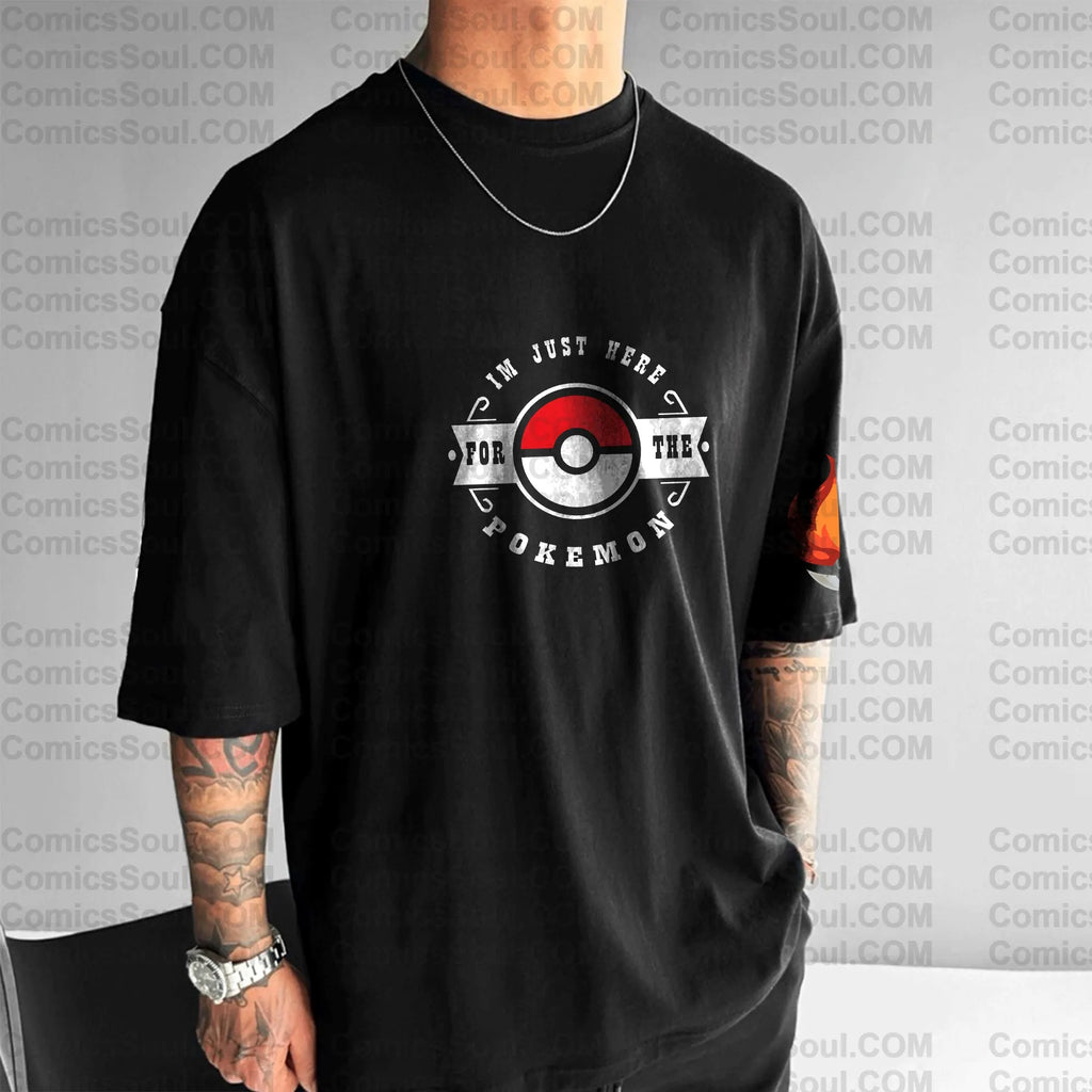 PKM-Unisex Anime Inspired Vintage T-Shirt