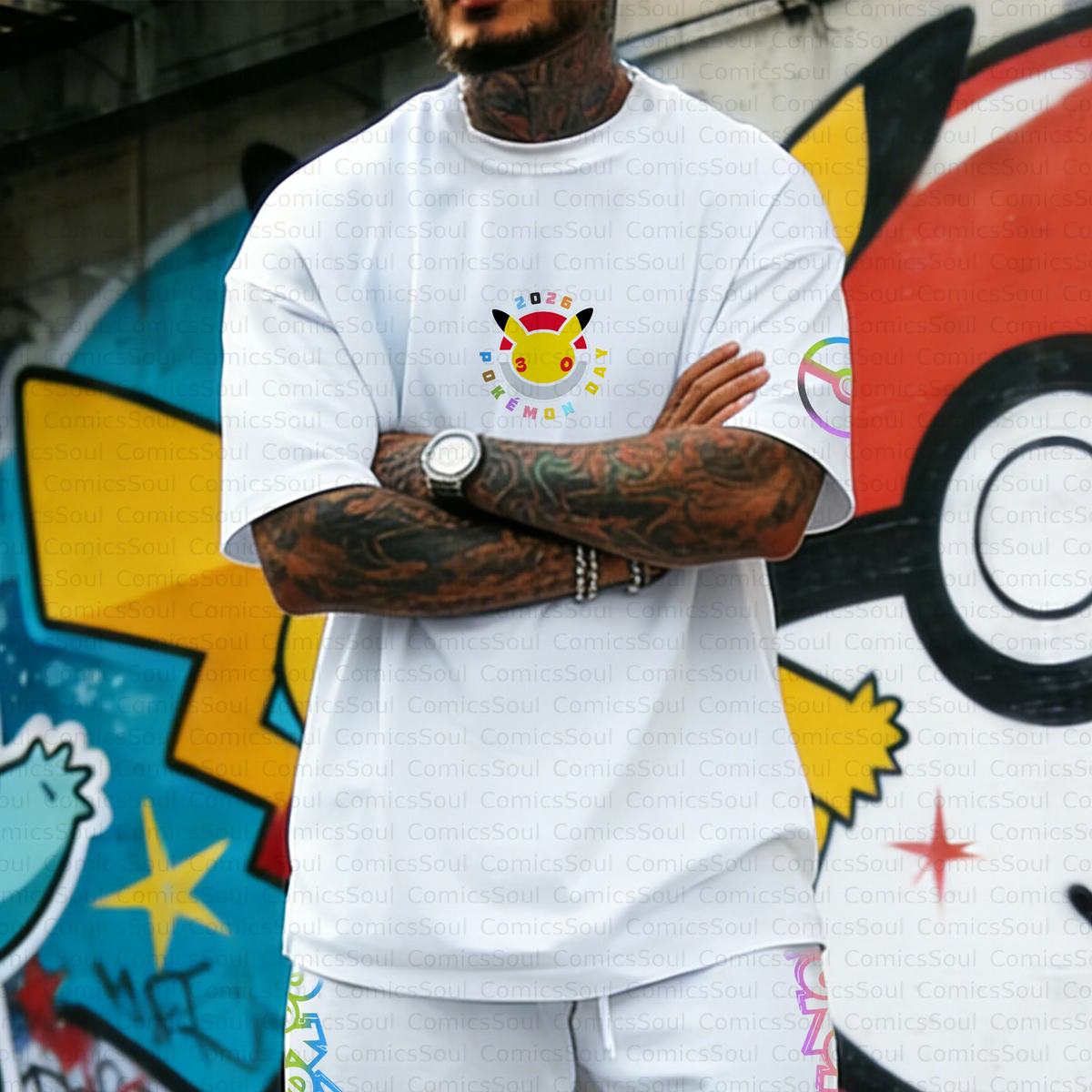 PKM-Unisex Anime Inspired Vintage T-Shirt