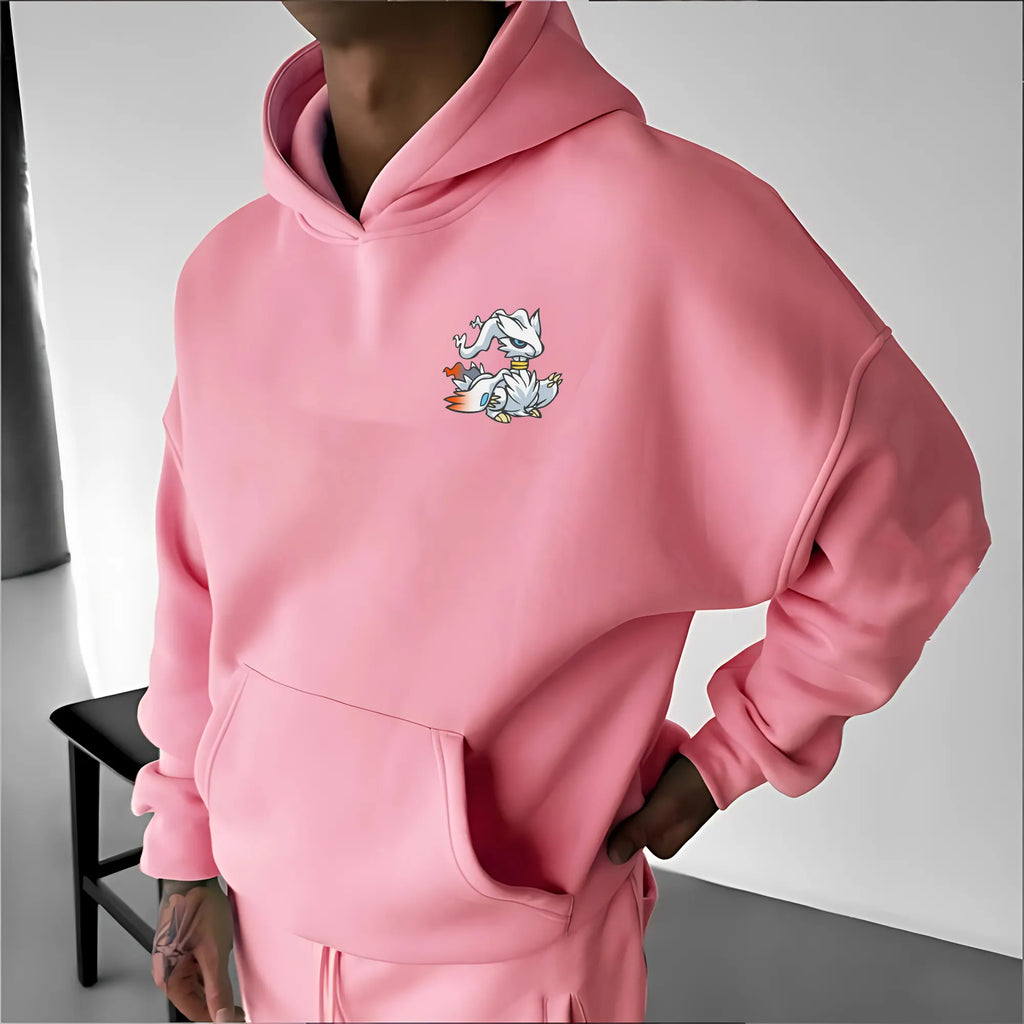 PKM-Unisex Anime Graphic Streetwear Vintage Hoodie