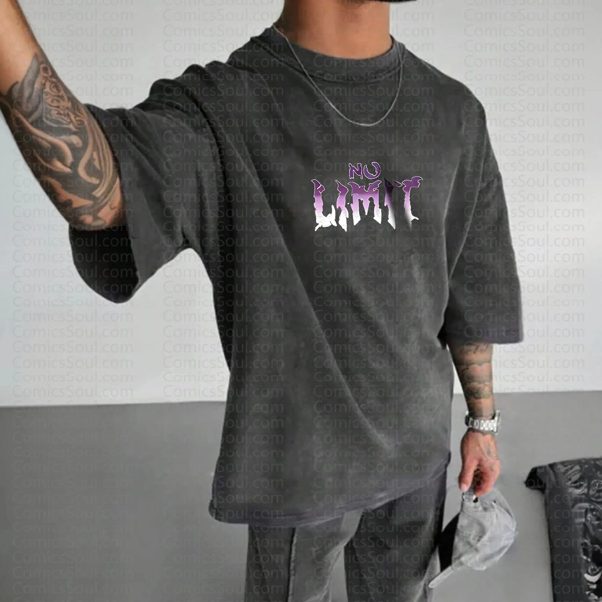 SL-Unisex Anime Inspired Vintage Washed T-Shirt