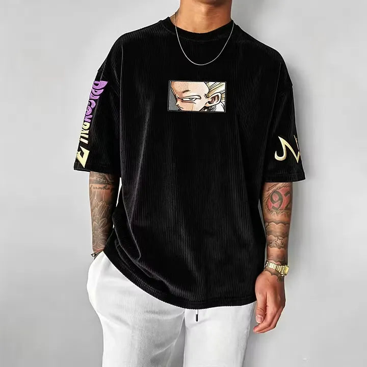 Dragon Ball Anime Vintage Waffle Knit T-Shirt