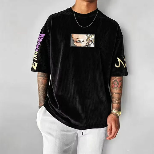 Dragon Ball Anime Vintage Waffle Knit T-Shirt
