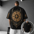NINDO Unisex Anime-Style Retro Corduroy Oversized T-Shirt