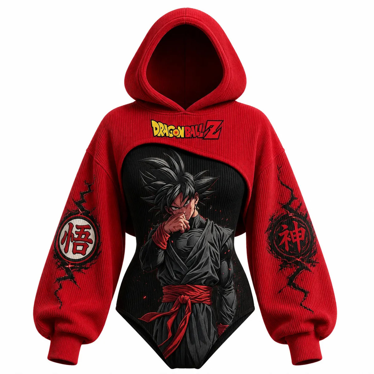 Dragon Ball Women's Anime-Print Hooded Romper Set