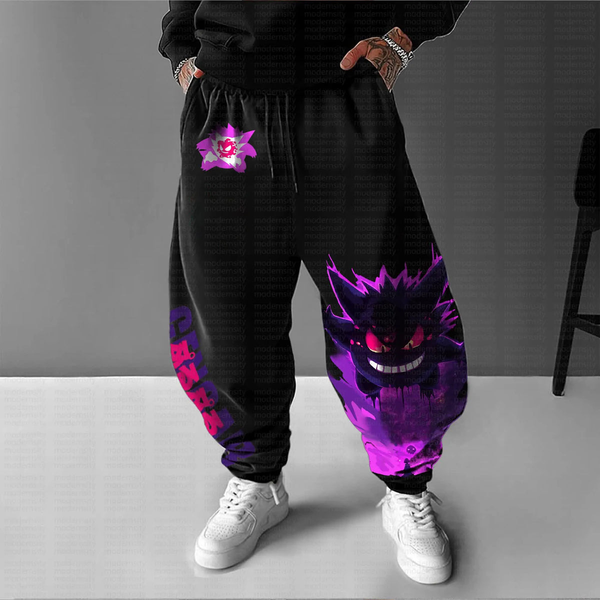 PKM-Unisex Anime Printed Gift Oversized Regular Athletic Pants