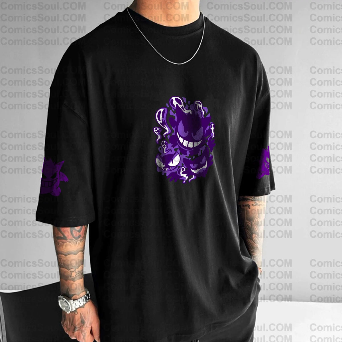 PKM-Unisex Anime Inspired Vintage T-Shirt