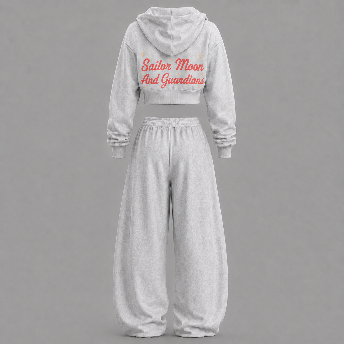 Sailor Moon-Short zip-up sweatshirt set