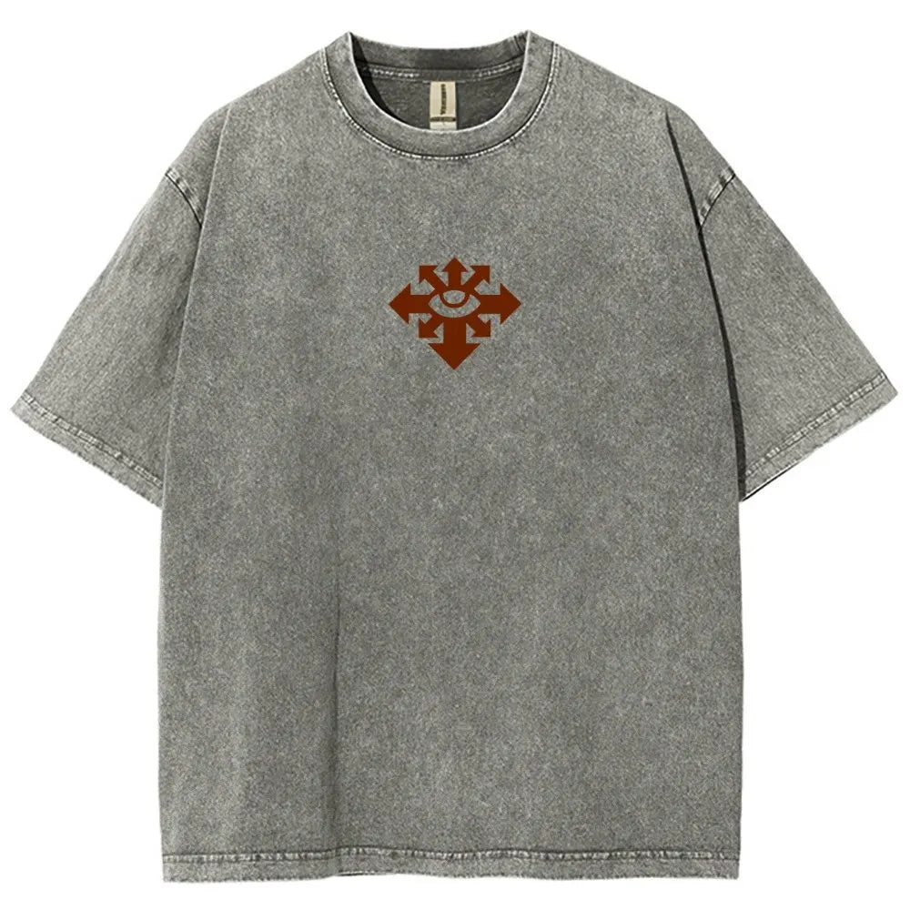 Vintage Casual Washed T-Shirt 丨WH40K