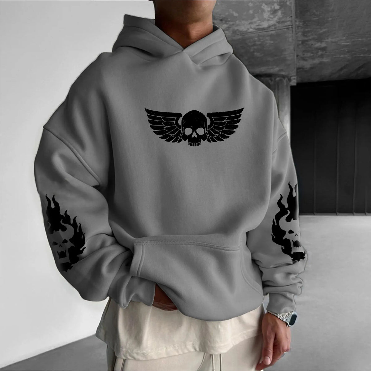 Unisex Anime Graphic Streetwear Vintage Plush Hoodie | WH40K