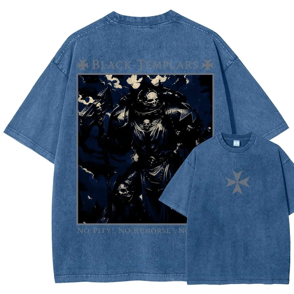 Vintage Casual Washed T-Shirt 2509002319丨WH40K