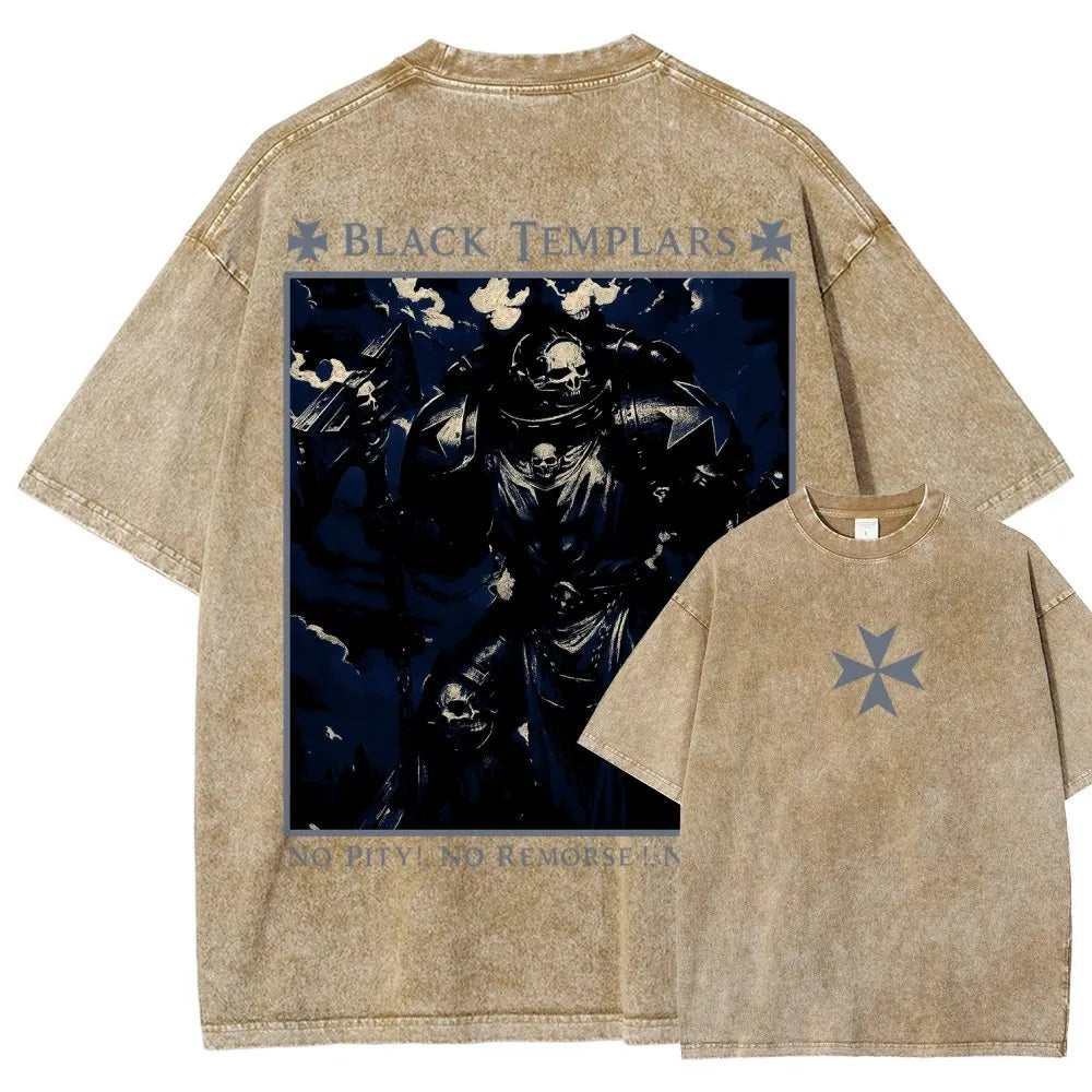 Vintage Casual Washed T-Shirt 2509002319丨WH40K