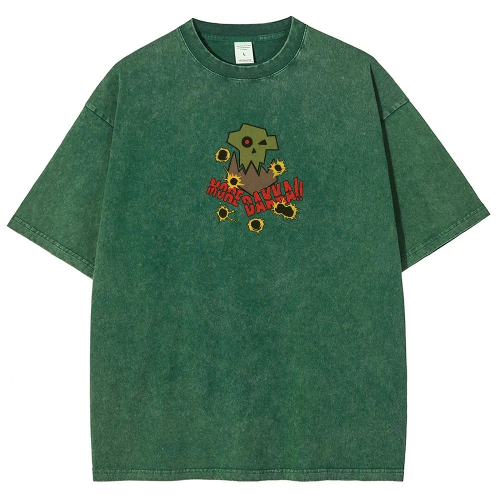 Dakka Vintage Casual Washed T-Shirt 丨WH40K