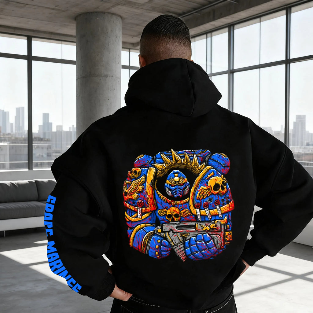 WH40K Game  Streetwear Vintage Plush Hoodie