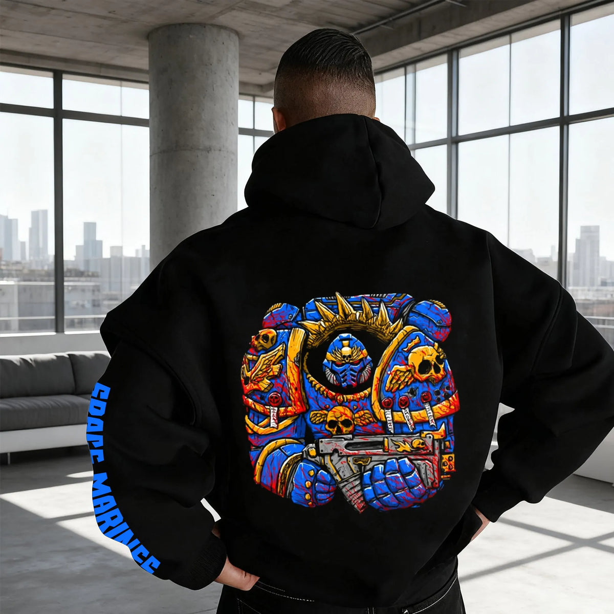 WH40K Game  Streetwear Vintage Plush Hoodie