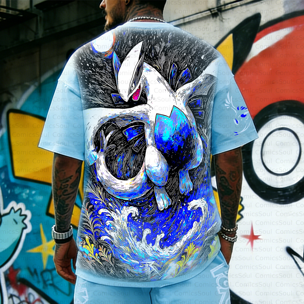 PKM-Unisex Anime Inspired Vintage T-Shirt