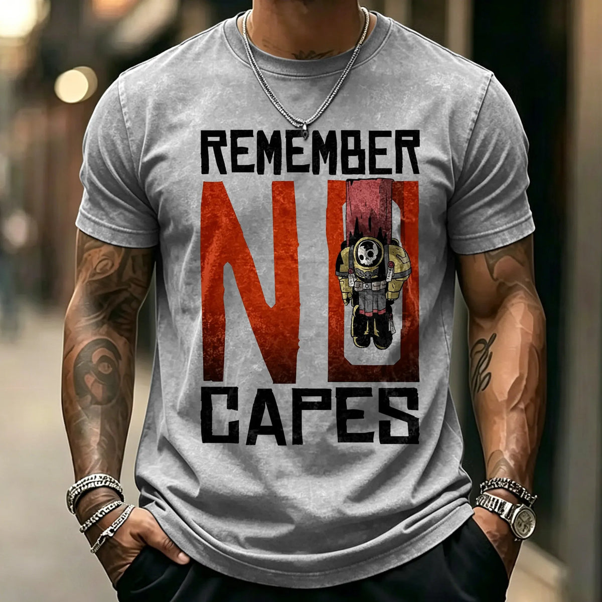 WH40K-Unisex Anime Inspired Vintage Washed T-Shirt
