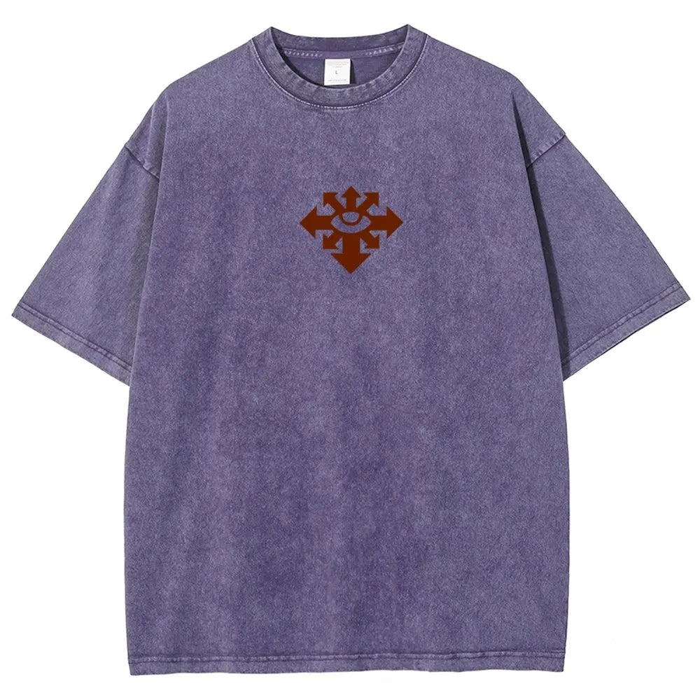 Vintage Casual Washed T-Shirt 丨WH40K