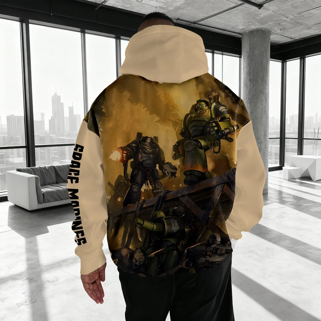 WH40K Game  Streetwear Vintage Plush Hoodie