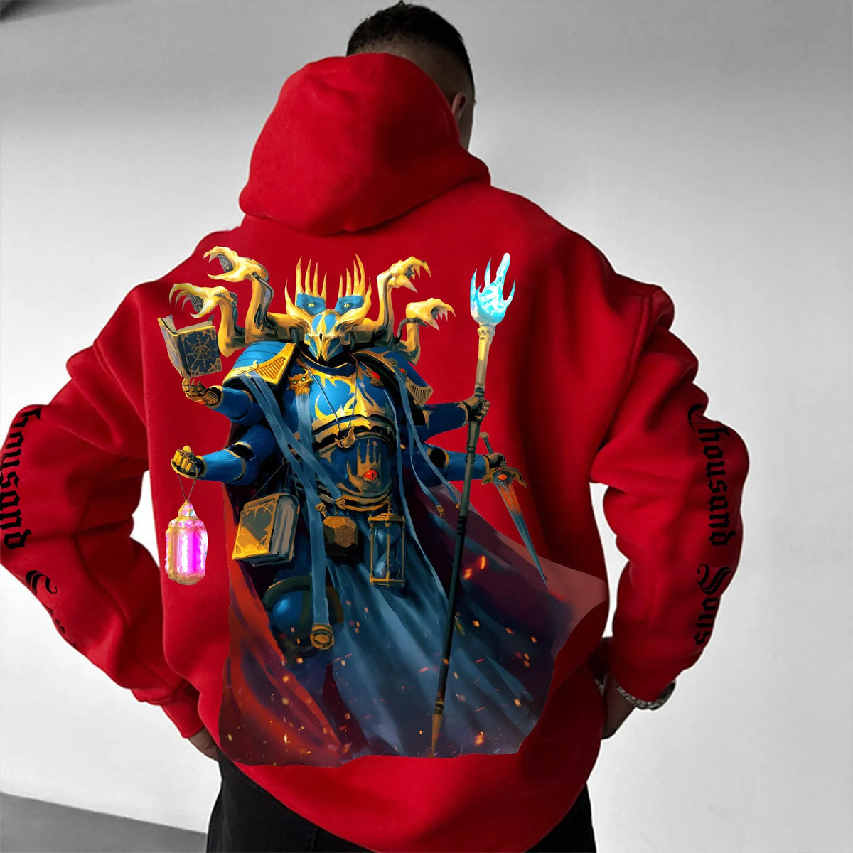 Unisex Anime Graphic Streetwear Vintage Plush Hoodie | WH40K