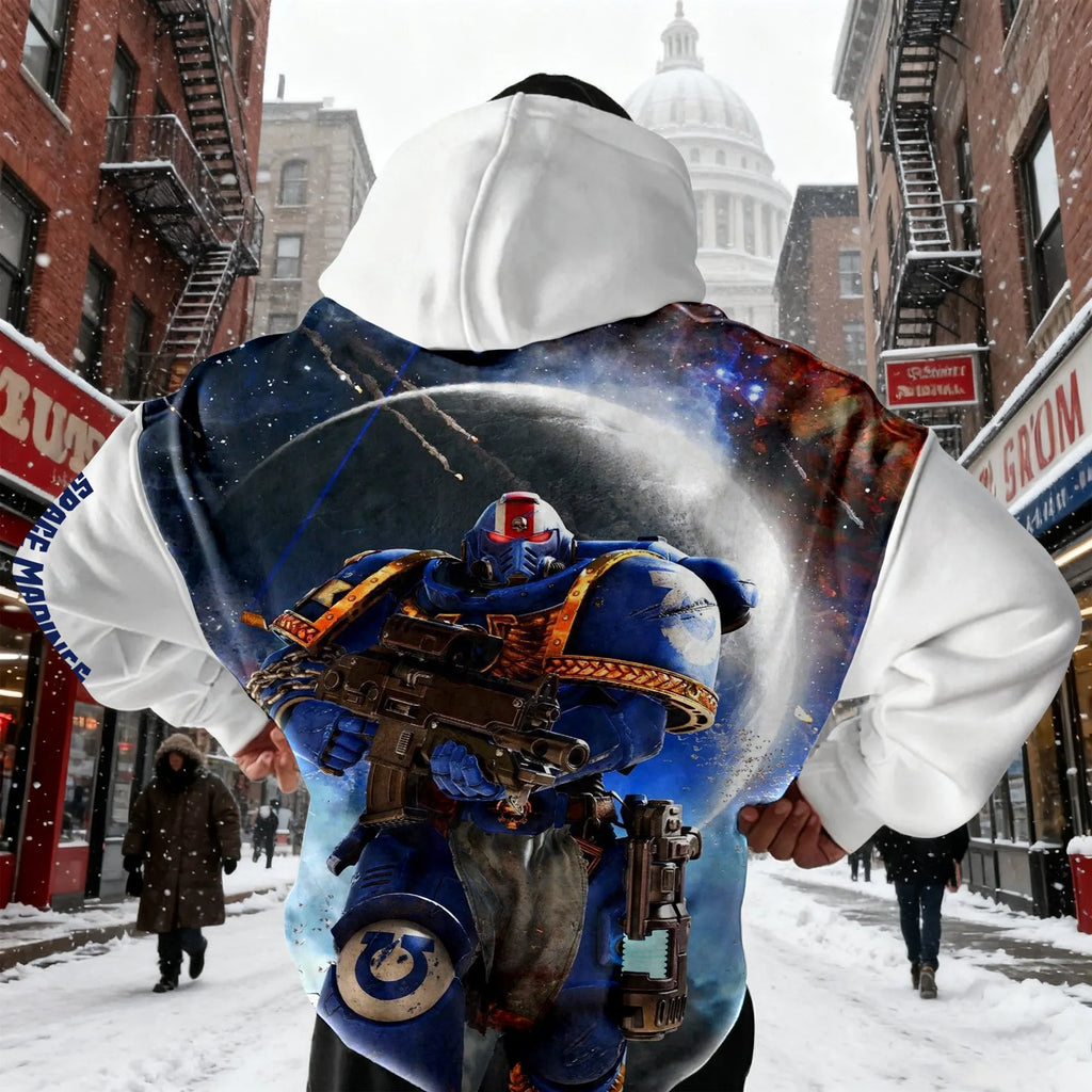 WH40K Game  Streetwear Vintage Plush Hoodie
