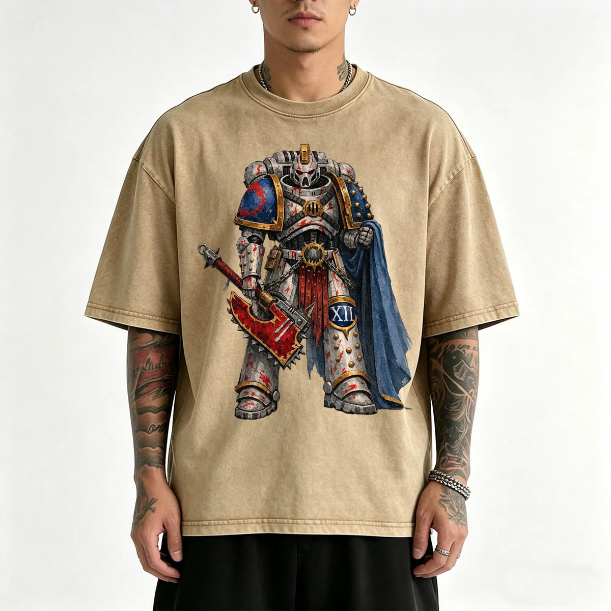 WH40K-Unisex Anime Inspired Vintage Washed T-Shirt