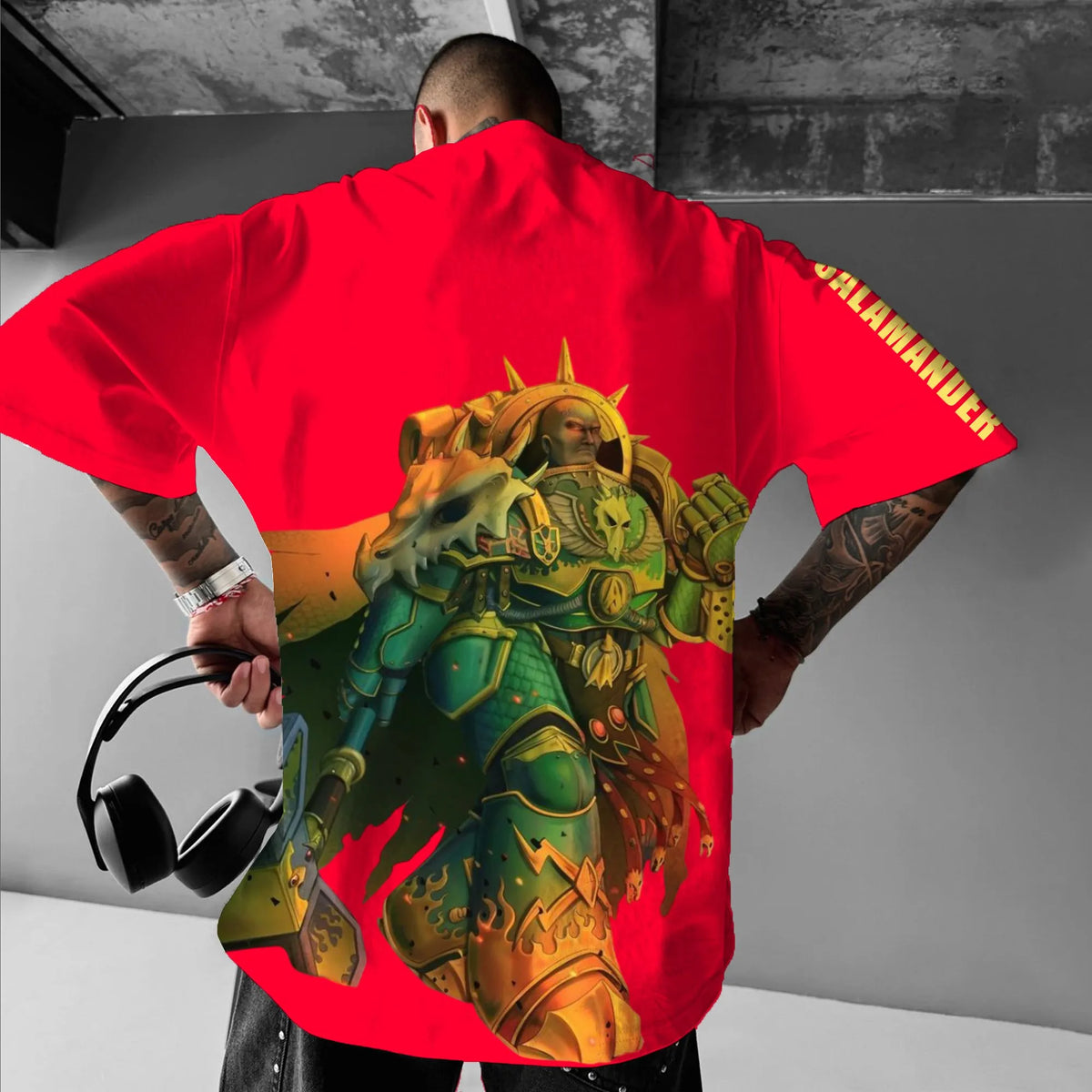 Salamanders-Unisex  "  WH40K" Game Inspired Vintage T-Shirt