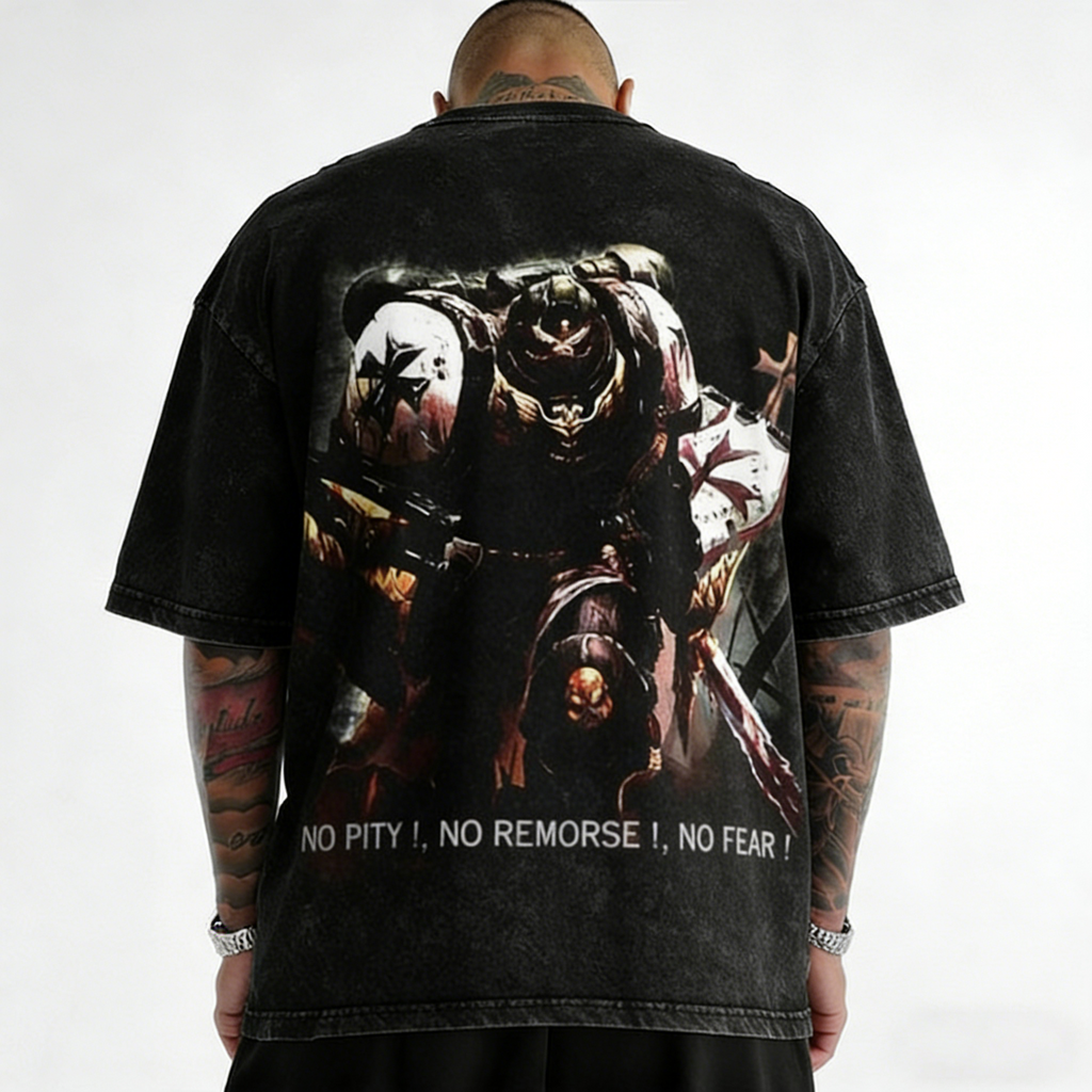 Black Templars-WH40K Printed Unisex Washed T-Shirt