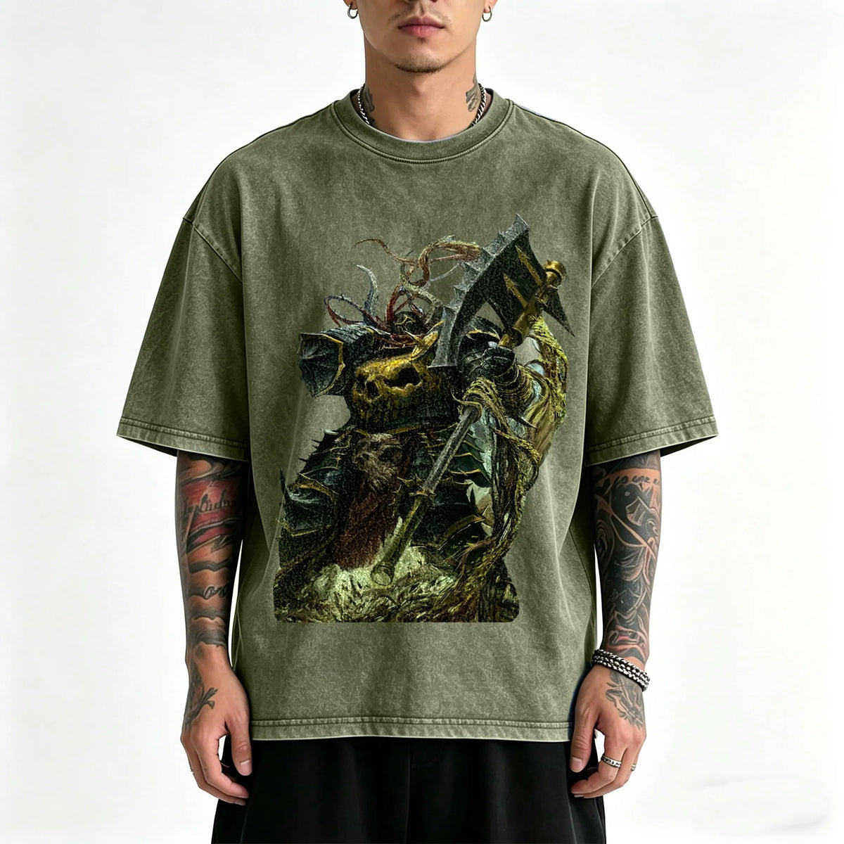 WH40K-Unisex Anime Inspired Vintage Washed T-Shirt