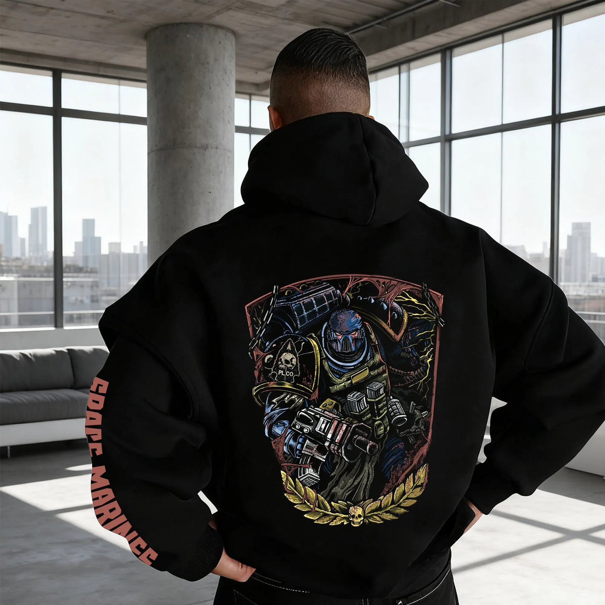 WH40K Game  Streetwear Vintage Plush Hoodie