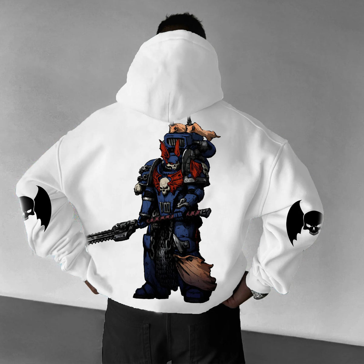 Unisex Anime Graphic Streetwear Vintage Plush Hoodie | WH40K