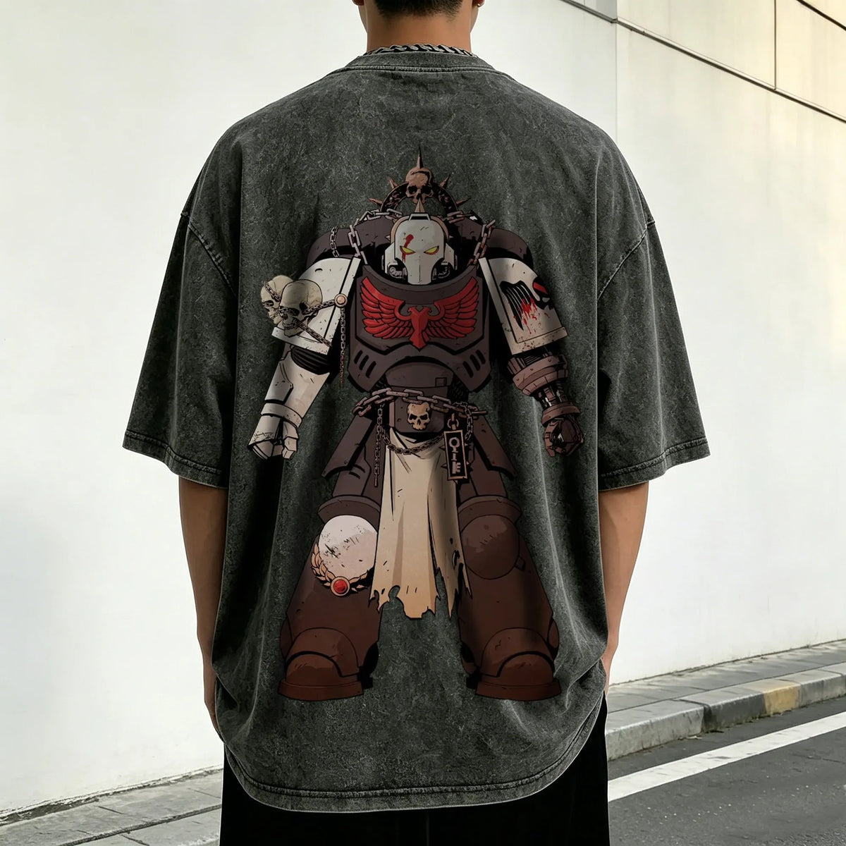 WH40K-Unisex Anime Inspired Vintage Washed T-Shirt