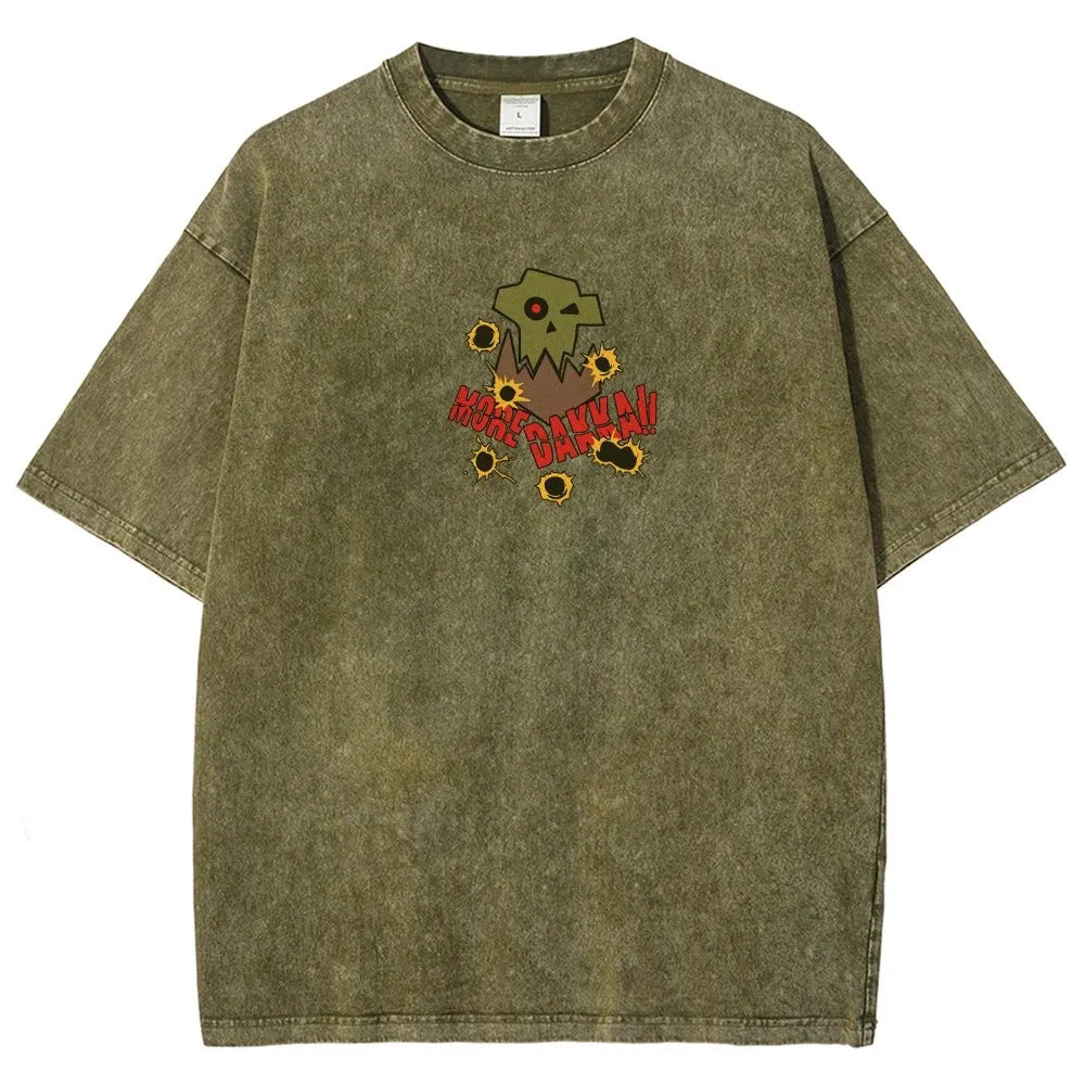 Dakka Vintage Casual Washed T-Shirt 丨WH40K