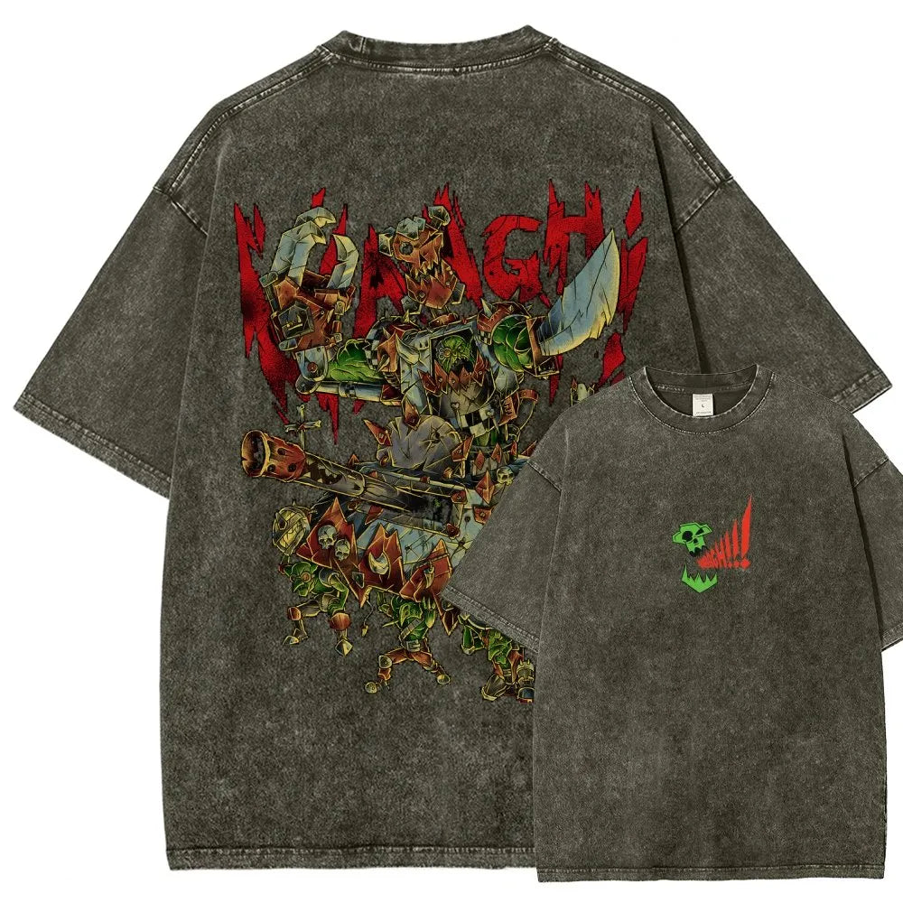 Orks-Unisex Fit Washed T-Shirt丨WH40K