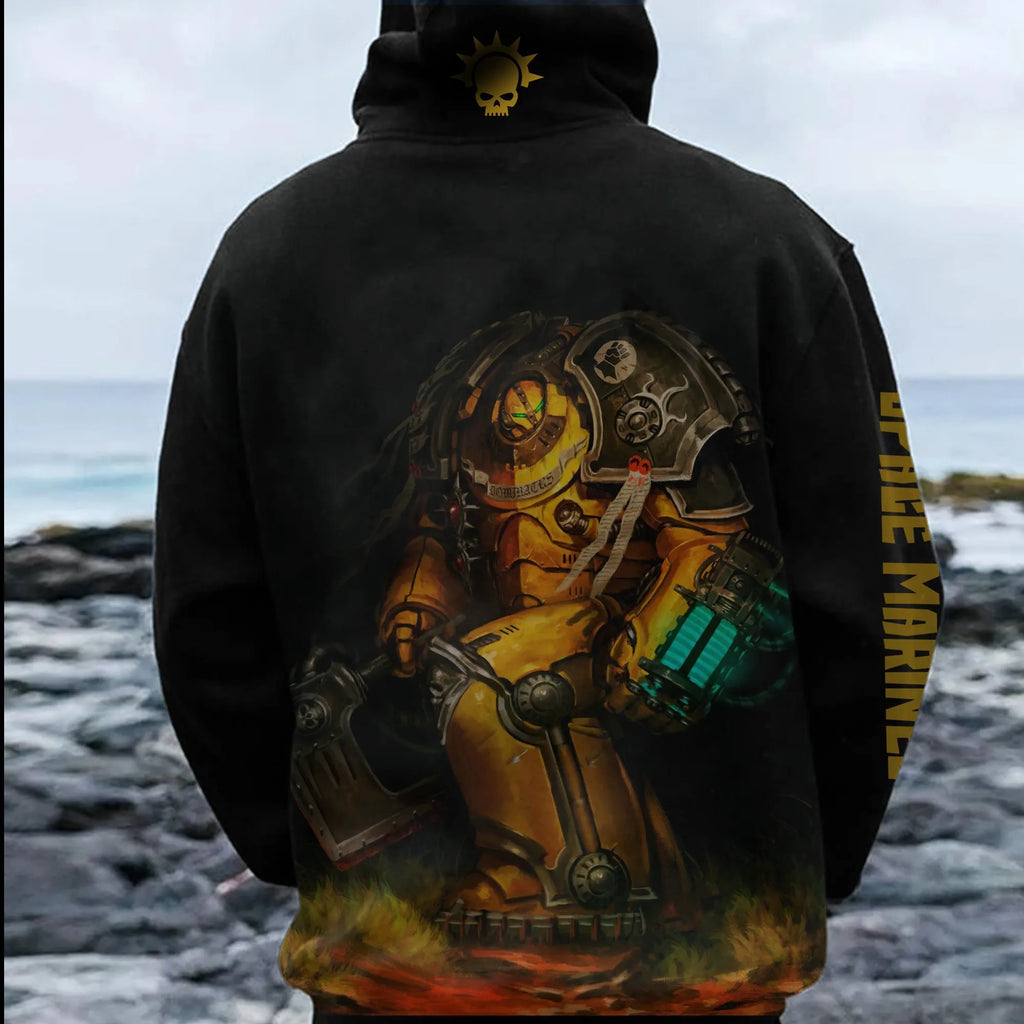 WH40K Game  Streetwear Vintage Plush Hoodie