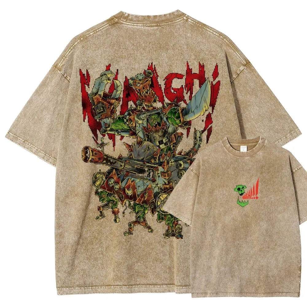 Orks-Unisex Fit Washed T-Shirt丨WH40K