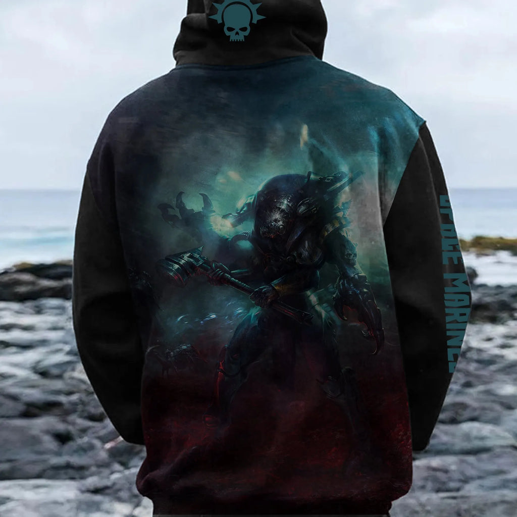WH40K Game  Streetwear Vintage Plush Hoodie