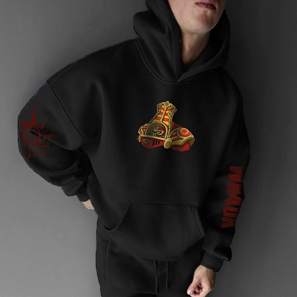 Unisex Anime Graphic Streetwear Vintage Plush Hoodie | WH40K