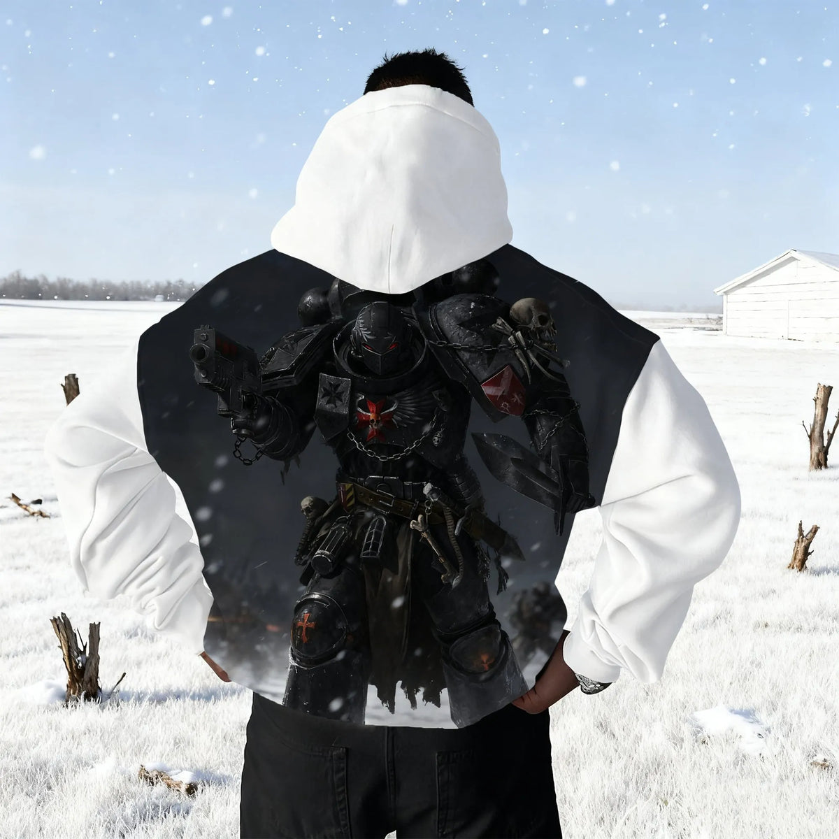 WH40K Game  Streetwear Vintage Plush Hoodie