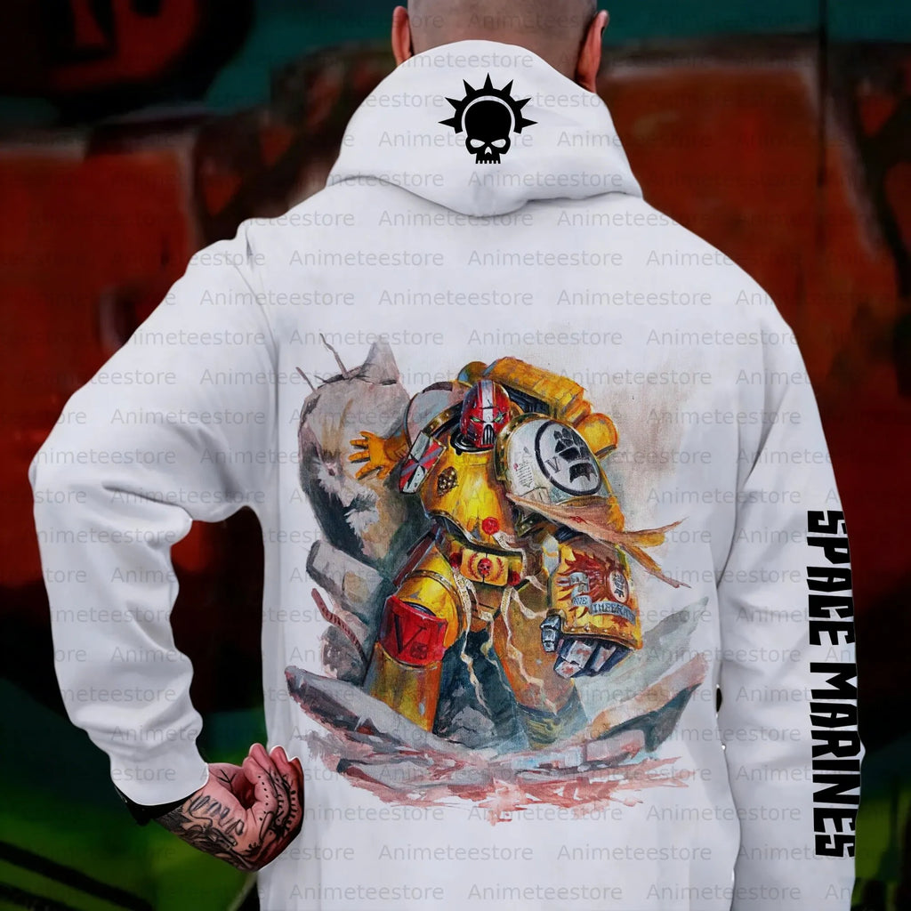 WH40K Game  Streetwear Vintage Plush Hoodie