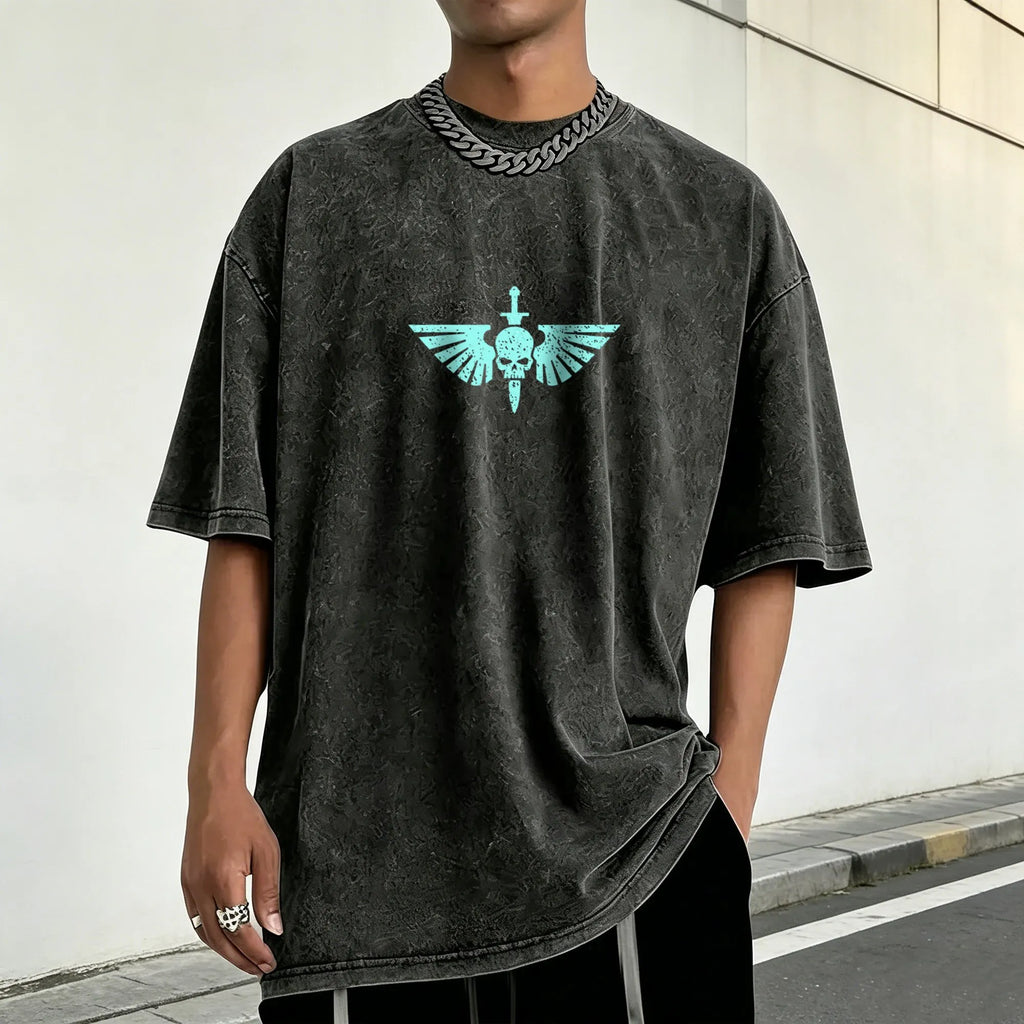 WH40K-Unisex Anime Inspired Vintage Washed T-Shirt