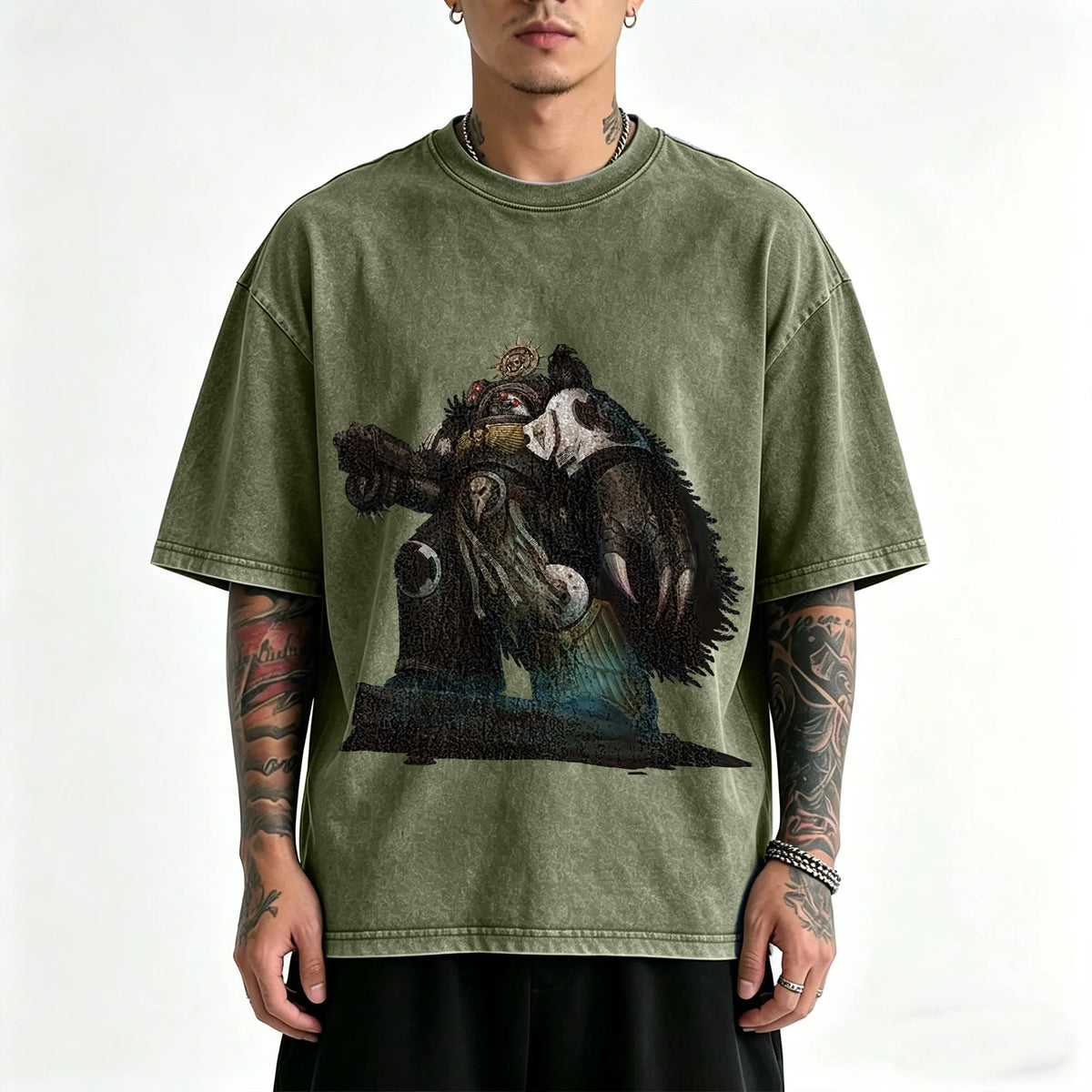 WH40K-Unisex Anime Inspired Vintage Washed T-Shirt